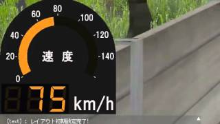 VRM ONLINE スプライトによるデジタル速度計と音源デモ