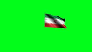 فوتیج پرچم متحرک ایران | iran flag footage