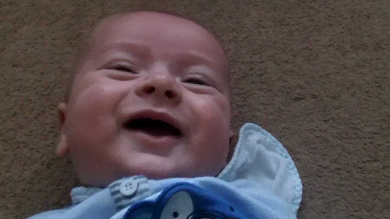 Hayden laughing (3 month old) YouTube