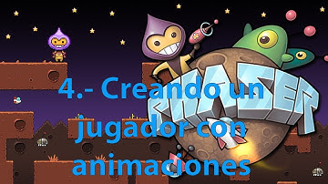 Curso de programación de video juegos con Phaser, 4.- Creando un jugador con animaciones