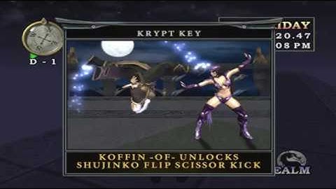 Mortal Kombat Deception - How to Unlock Shujinko Fatality 2 and Li Mei special move
