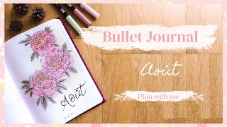 BULLET JOURNAL AOÛT / Astuces de dessin / Plan with me