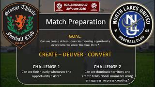 Match Preparation - North Lakes - 20th June 2026