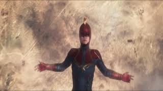 Captain Marvel Gets Ultimate Powers Fight Ronan's Army Scene
