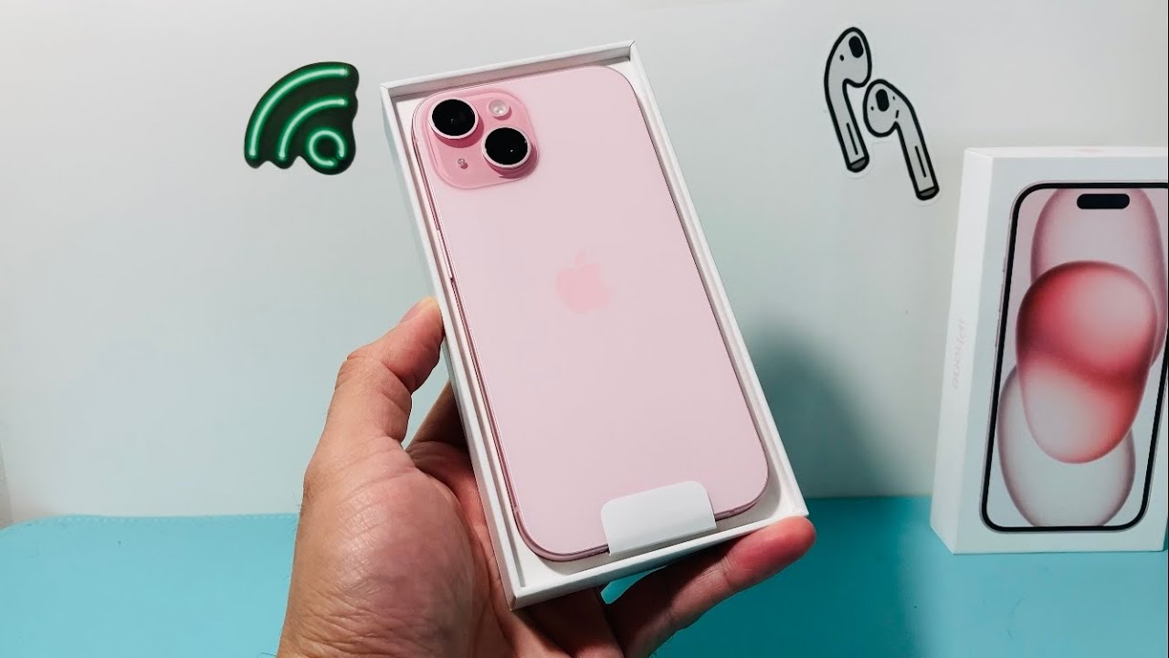 Unboxing iPhone 15 💕 #unboxing #iphone15 #pink #loveit #reklam