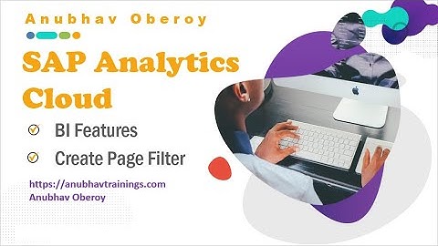 SAP Analytics Cloud Training Page Filters | Add Page Filters | Use Page filters, Story filters SAC