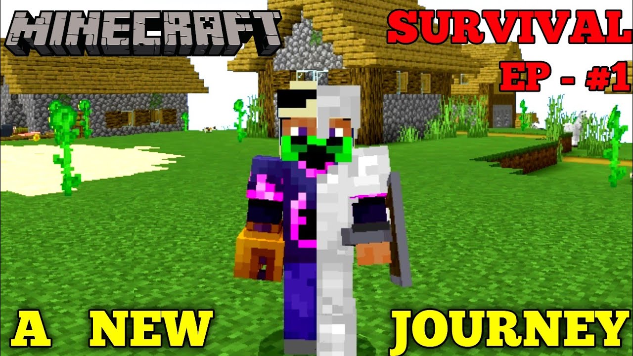 A new journey BEGIN || Minecraft pe survival series [#1] || Minecraft ...