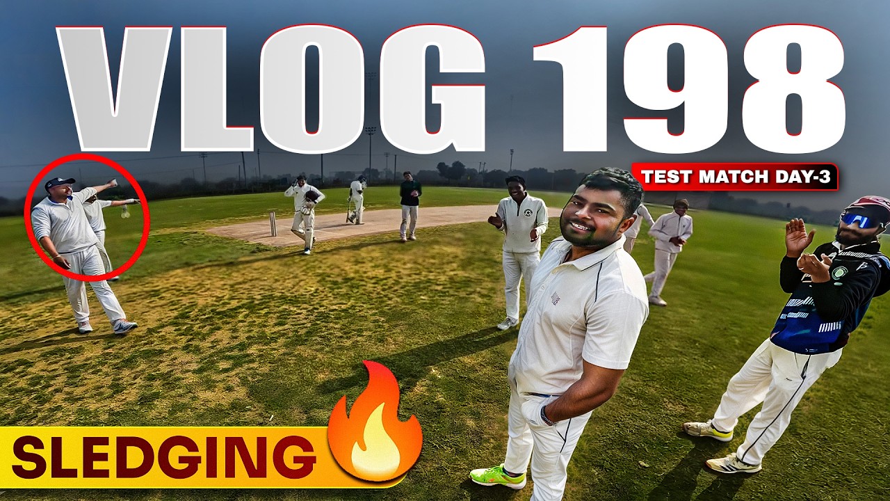 1 vs 11 SLEDGING🔥 | Test Match Vlog (FINAL) | Cricket Cardio