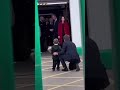 Little boy patiently waits to give princess catherine flowers royalfamily katemiddleton