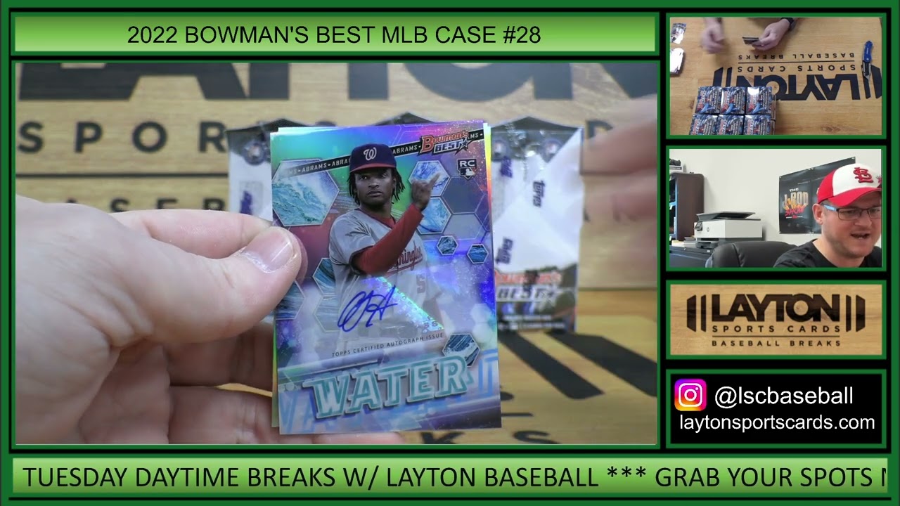 2022 Bowman's Best Baseball Hobby 8 Box FULL CASE Break #28