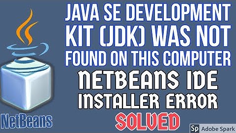 How To Fix Java SE Development Kit (JDK) Was Not Found On This Computer | How To Fix NetBeans Issue