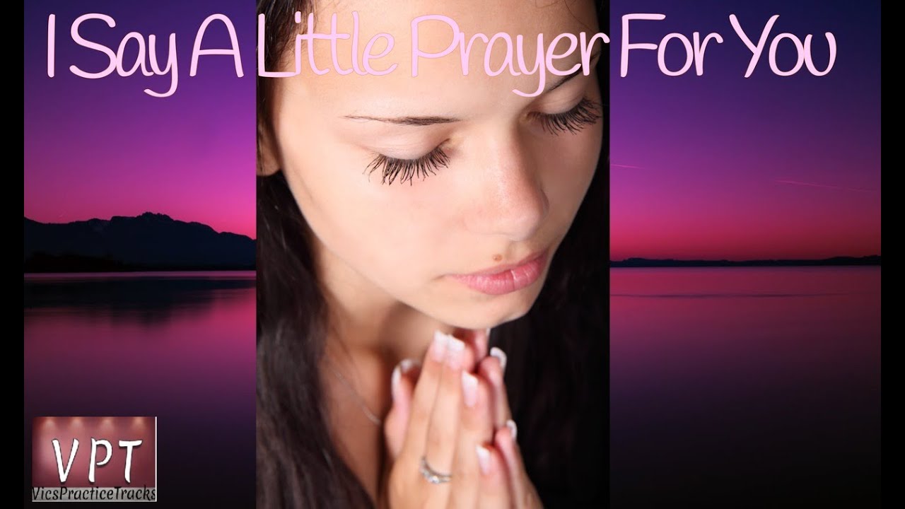 I Say A Little Prayer For You play along pop backing track key of C