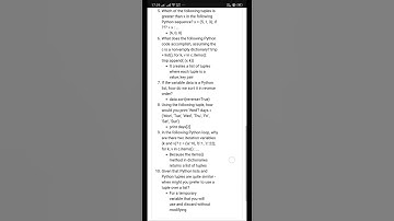 Python Data Structure quiz 5 chapter 10 answer  #Coursera #answers #quiz