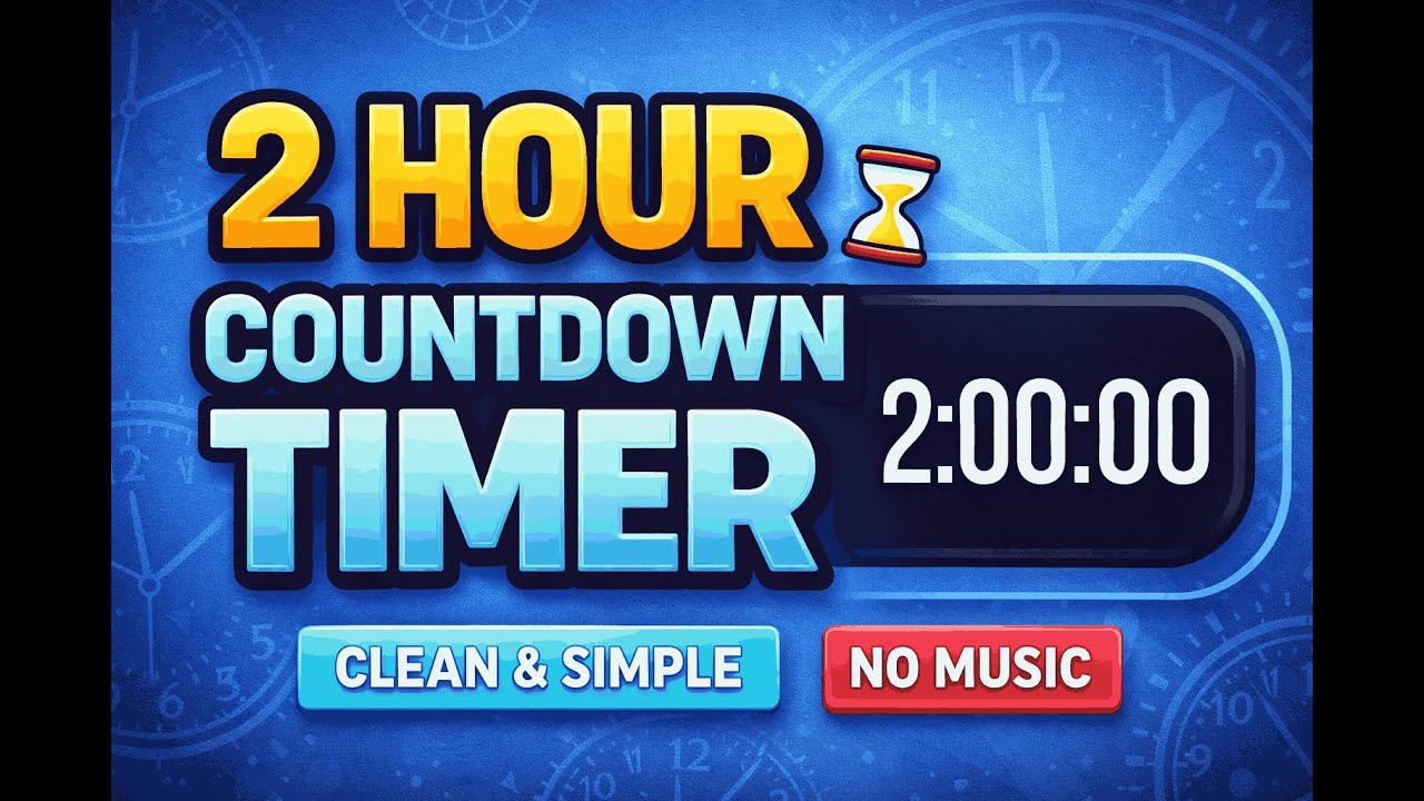2 Hours Countdown ⏳ | Study • Work • Focus Timer - YouTube
