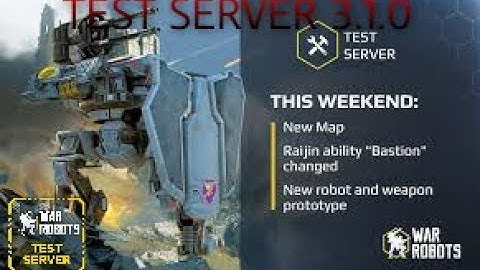 NEW WEAPON AND ROBOT!! | War Robots Test Server [3.1.0]