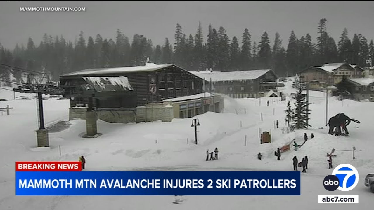 Avalanche leaves 2 ski patrollers injured at Mammoth Mountain