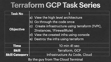 Task - 1 - Terraform GCP | 1VPC | 2 Instances | 1 Firewall-Rule | Architecture Diagram