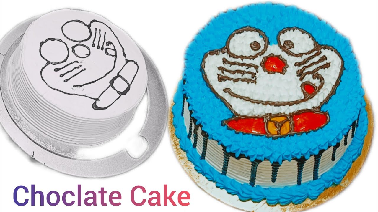 Chocolate Flavour Doremon Cake | Amezing and Perfect Doremon Cake Design