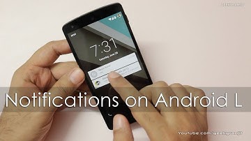 New Notifications Overview on Android L