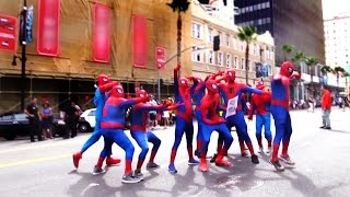 Army of Spidermans Photo Bomb PRANK!