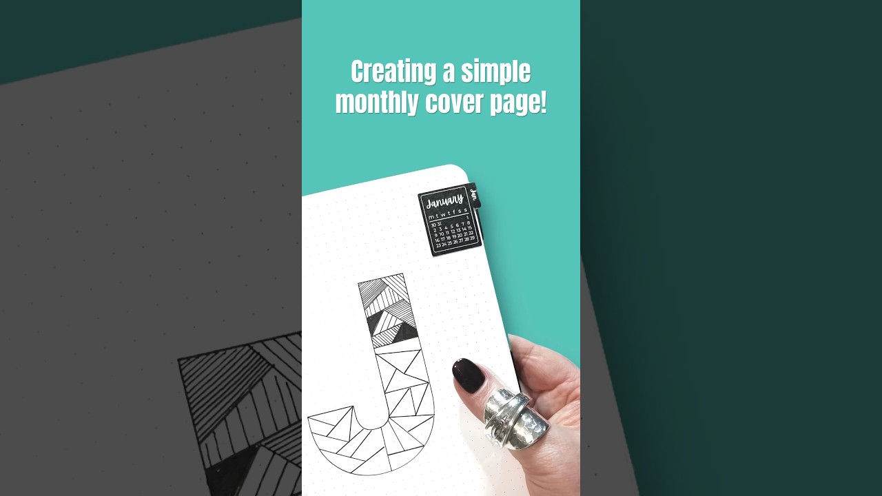 A bullet journal cover page that doubles as a habit tracker 👌🏼 