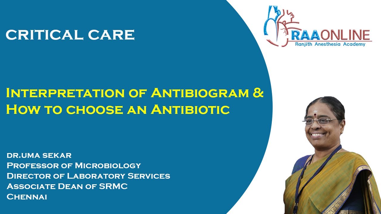 Interpretation of Antibiogram. How to choose an Antibiotic - YouTube