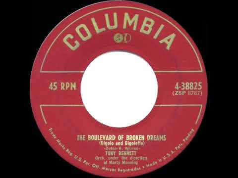 1950 HITS ARCHIVE: The Boulevard Of Broken Dreams - Tony Bennett (his original version)