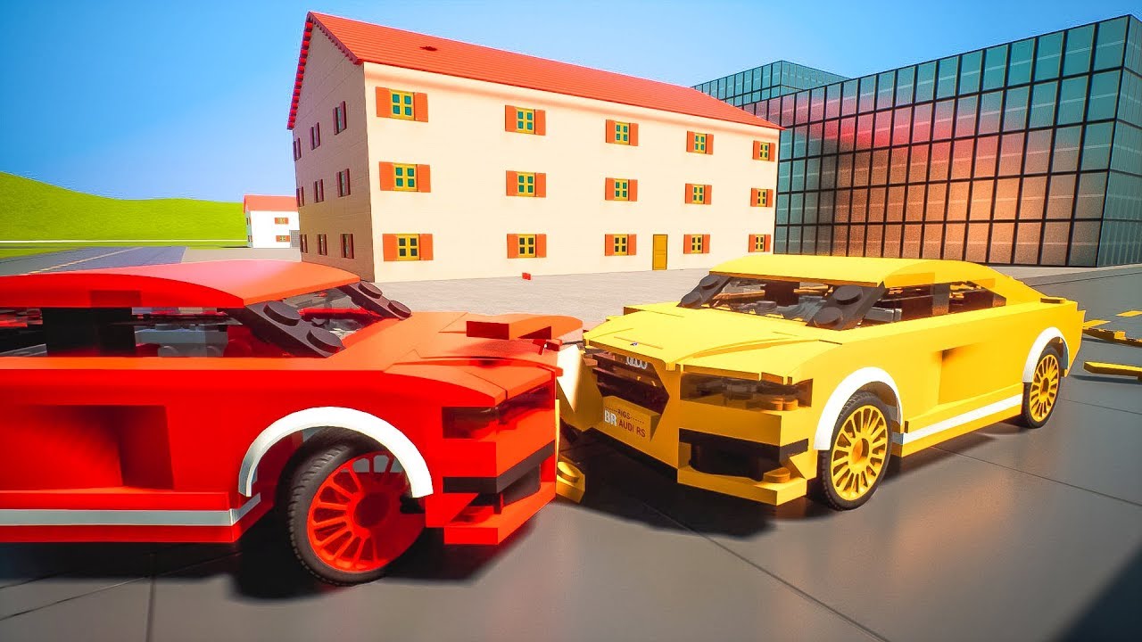 Lego City Car Crashes | Brick Rigs - YouTube