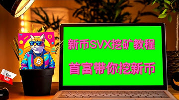 新币头矿，SVX挖矿教程，显卡挖矿，日入千元 ，首富保姆级教程