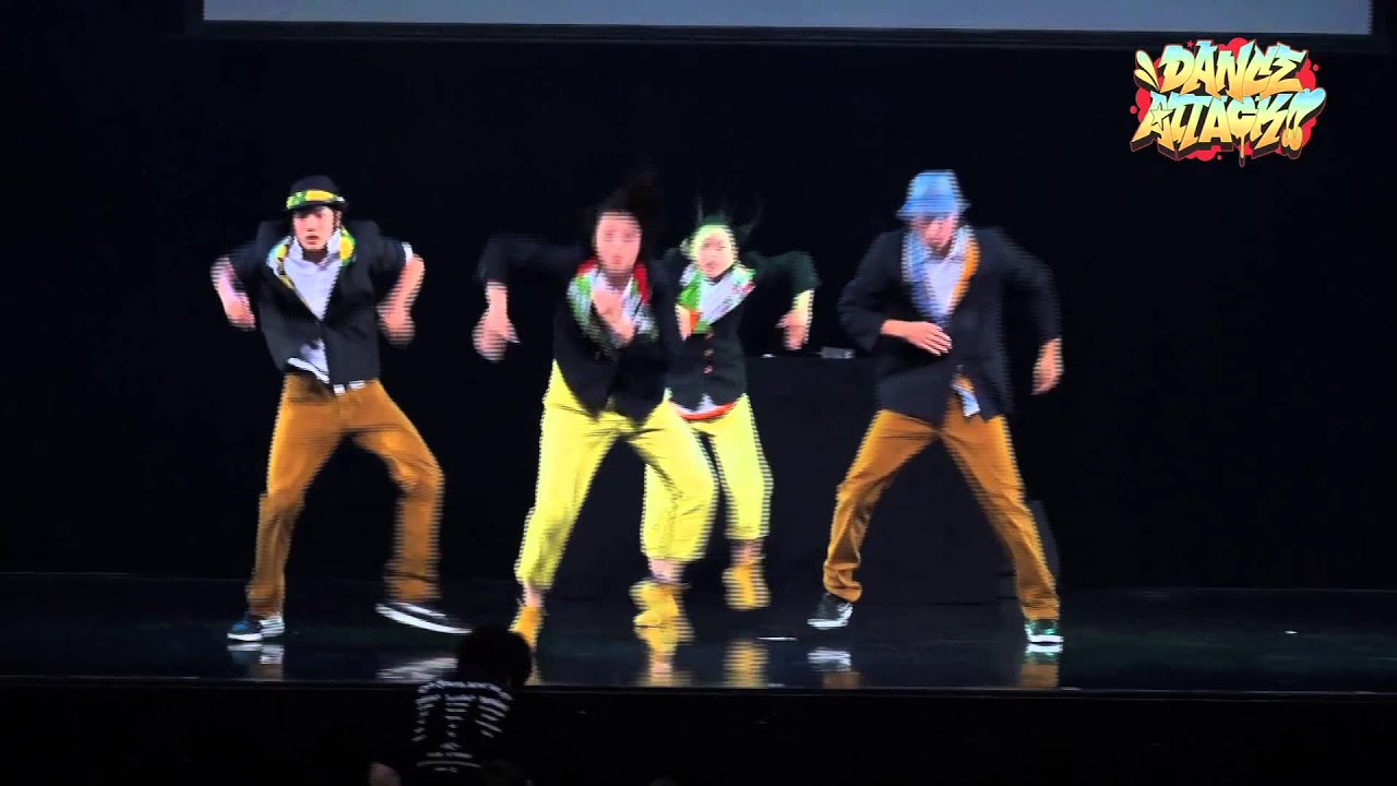 黒服のダンス DANCE ATTACK!! FINAL 高校生の部【パンツライダー】 - YouTube