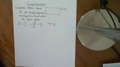 Complete and Incomplete Metric Spaces Part 1