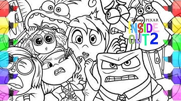 Inside Out 2 Coloring Pages NEW / How to color All Main Characters from movie Inside Out 2 NCS-music