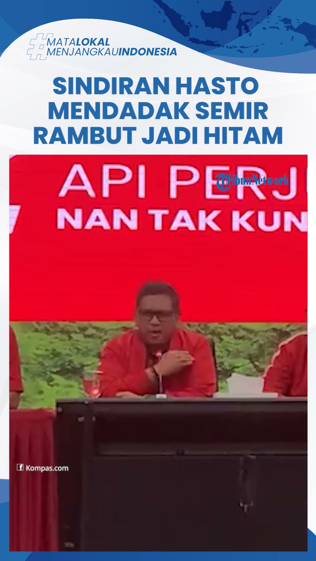 Hasto Mendadak Semir Rambut Jadi Hitam Jelang Diperiksa KPK: Lambang Tidak Ada yang Abu-abu