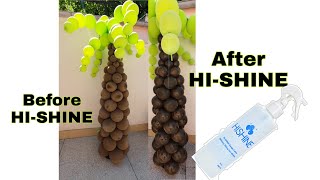 DIY Before and After Hi Shine on balloons / Hi Shine Instructions / How to  apply correctly advices 