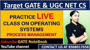 Operating Systems Practice LIVE Class| Target GATE & UGC NET CS | GATE NoteBook | Sweta Kumari GATE