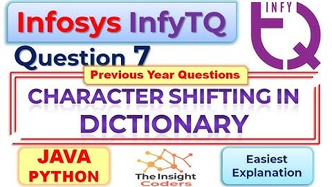 Infosys infyTQ Coding JAVA, Python Question7 infyTQ Previous Slot Coding Question & Answer Explained