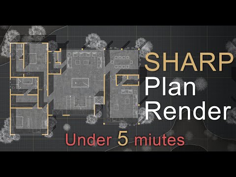 How to Render Architecture Floor Plans UNDER 5 MINUTES Using Photoshop