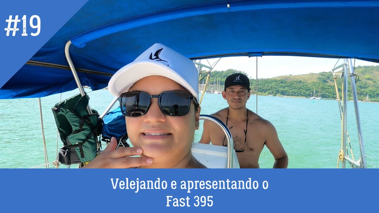 Velejando e apresentando o Fast 395