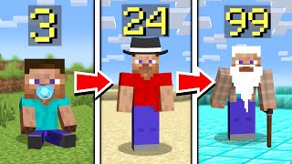 Playing Minecraft At Different Ages