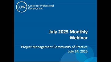 PMP CoP July 2025 Monthly Webinar - Getting Started with Agile Project Management