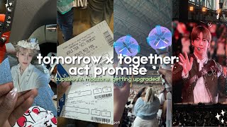 tomorrow x together world tour 🚎 ꒰ა act: promise ໒꒱ in houston |cafe event, moazone, ticket upgrade!