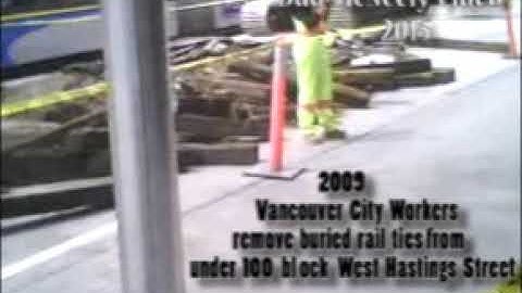 2009 Vancouver Buried Tram Tracks Removed