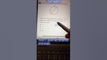 Find radius using relationship of arc length and angle#circles#youtubeshorts #mathtrick#satmath#math