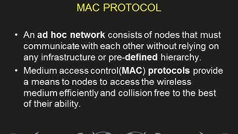 MAC Protocols