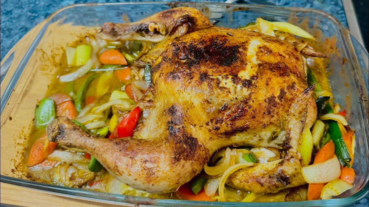 POLLO ASADO !! JUGOSO - CON SOLO UN INGREDIENTE