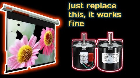 how to repair motorised projector screen, @Makeswell4