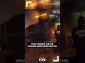Flames tear through an Irving apartment building on Monday night forcing evacuations.