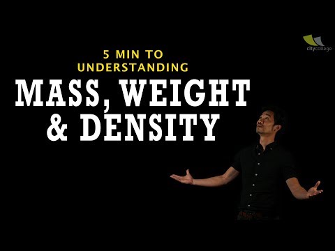 5 Minutes to Understanding Mass, Weight and Density