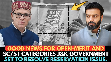 Good news for open-merit and SC/ST categories — J&K government set to resolve reservation issue.