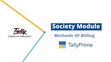 Housing Society Module | Billing Methods | Society Module | Tally Module | Tally Customization | TDL